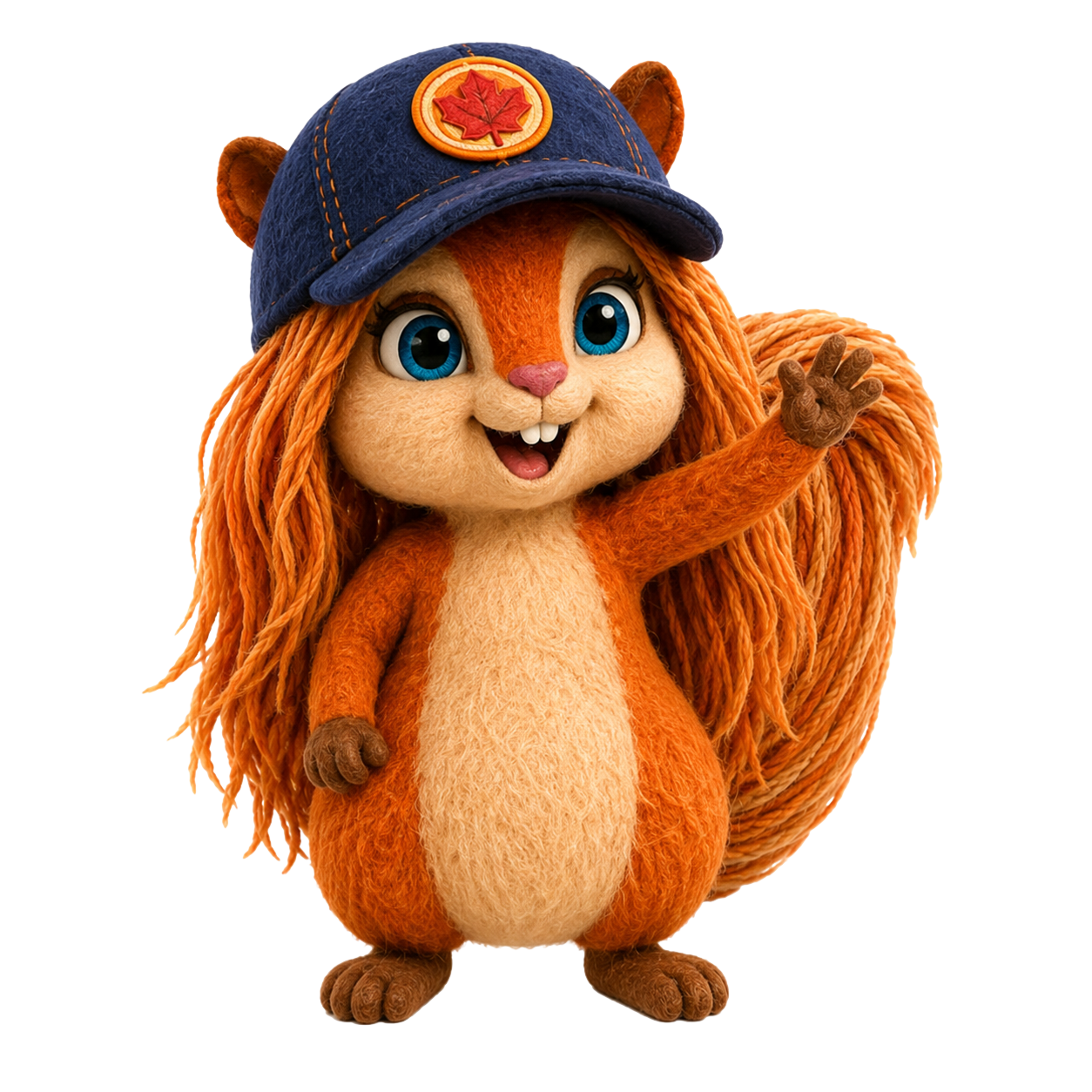 Sage the squirrel waving